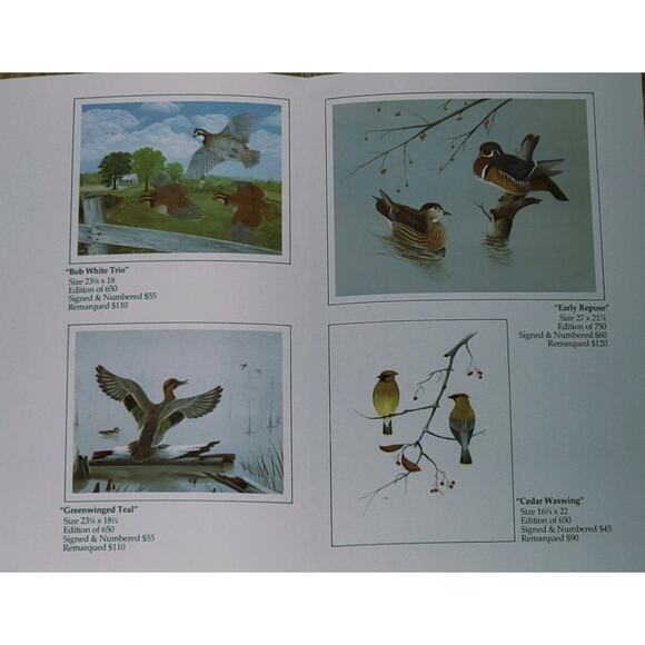 John P Lee 1982 Unframed print Canvasback #8/625 Pencil Signed 11⅛ x 10¼ - Picture 5 of 7